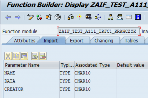 Function Builder SAP AIF