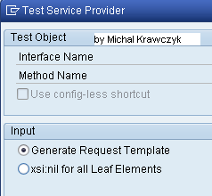 Test service provider