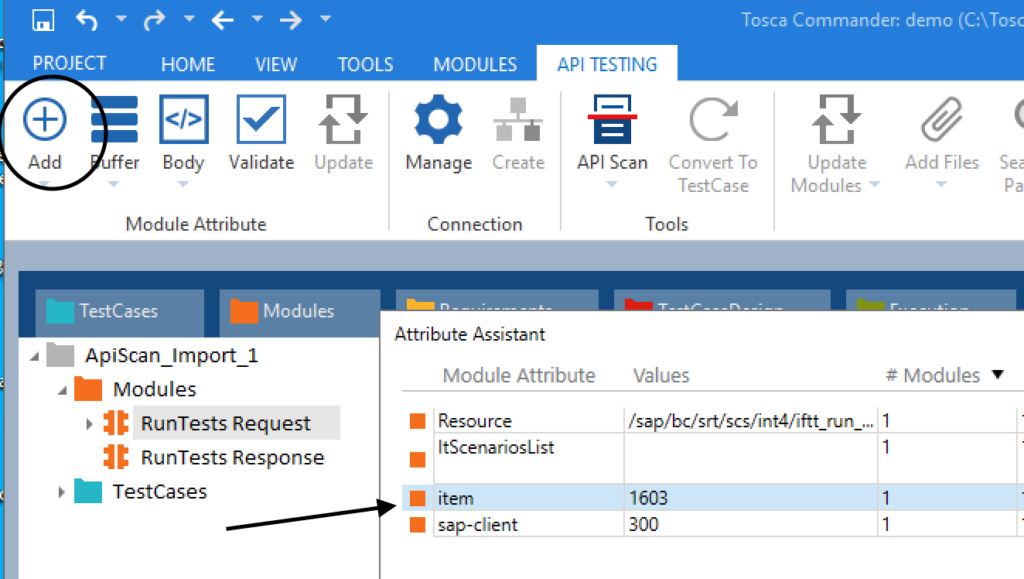 RunTests Request